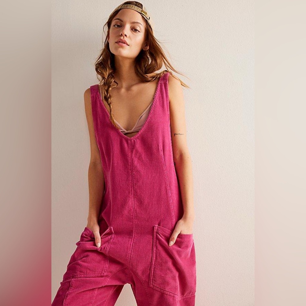 We The Free High Roller Cord Jumpsuit